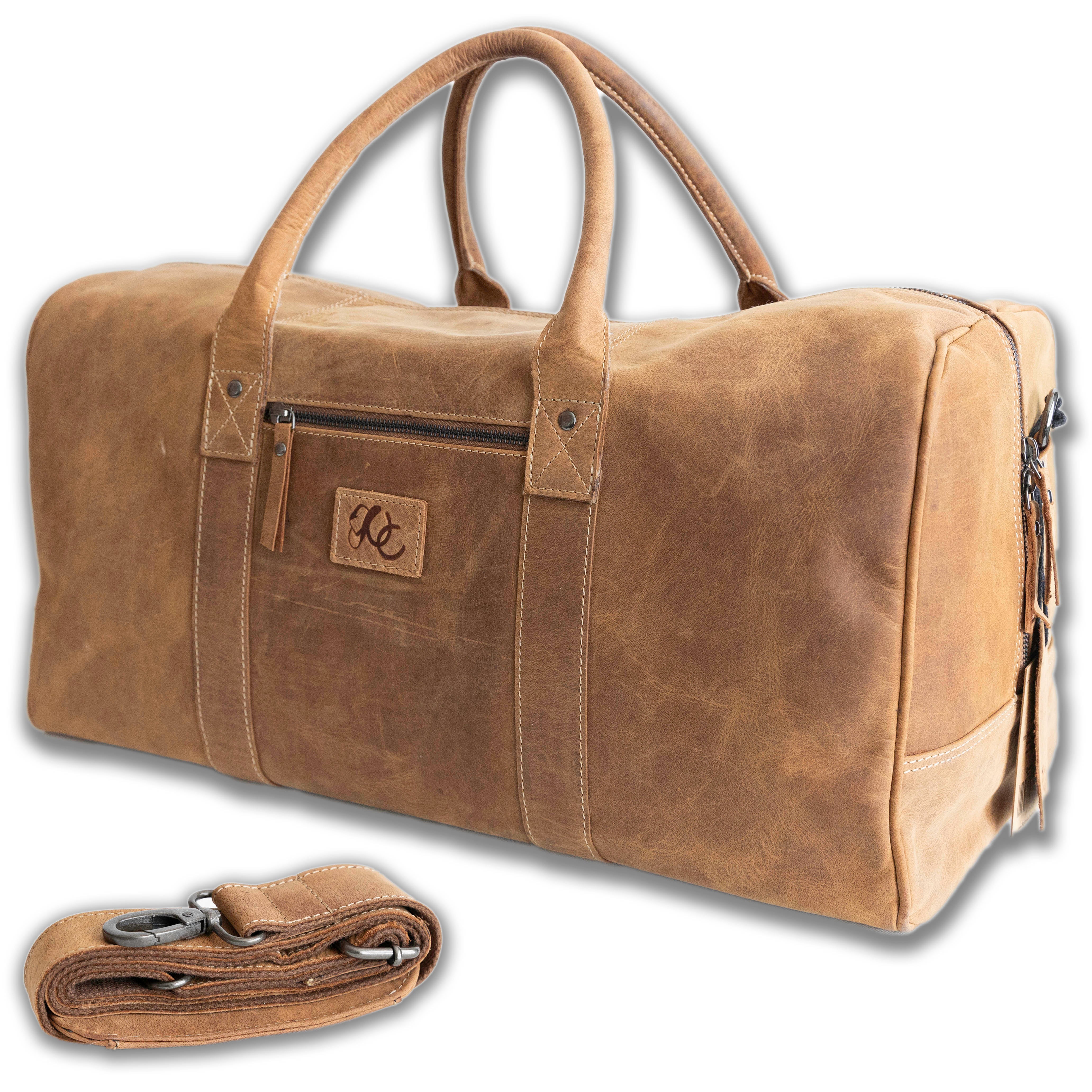 Leather Weekend Bag Stylish Travel Essential – UC Leather Company