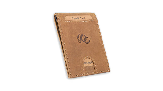slim leather wallet