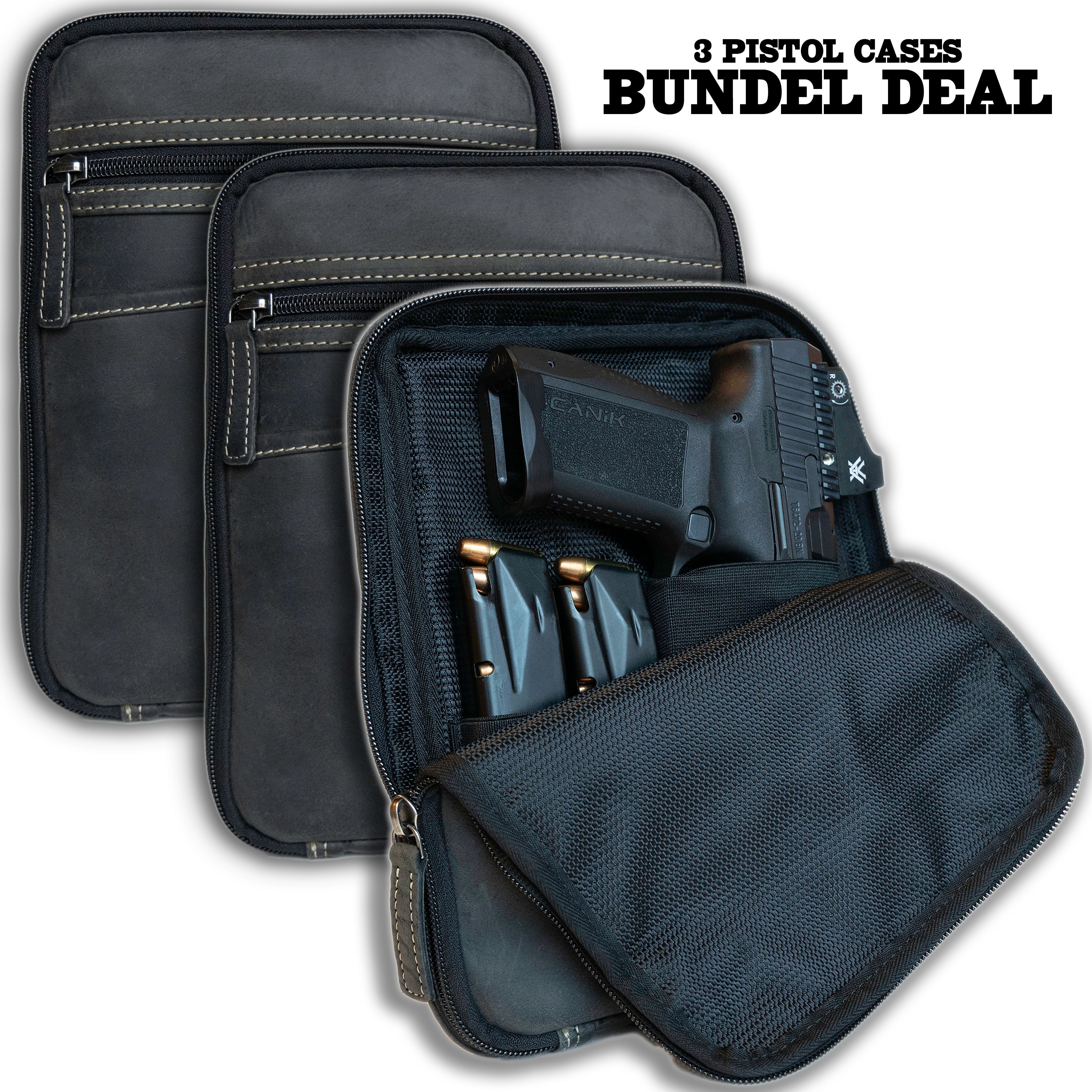 x3 Pistol Cases Bundle