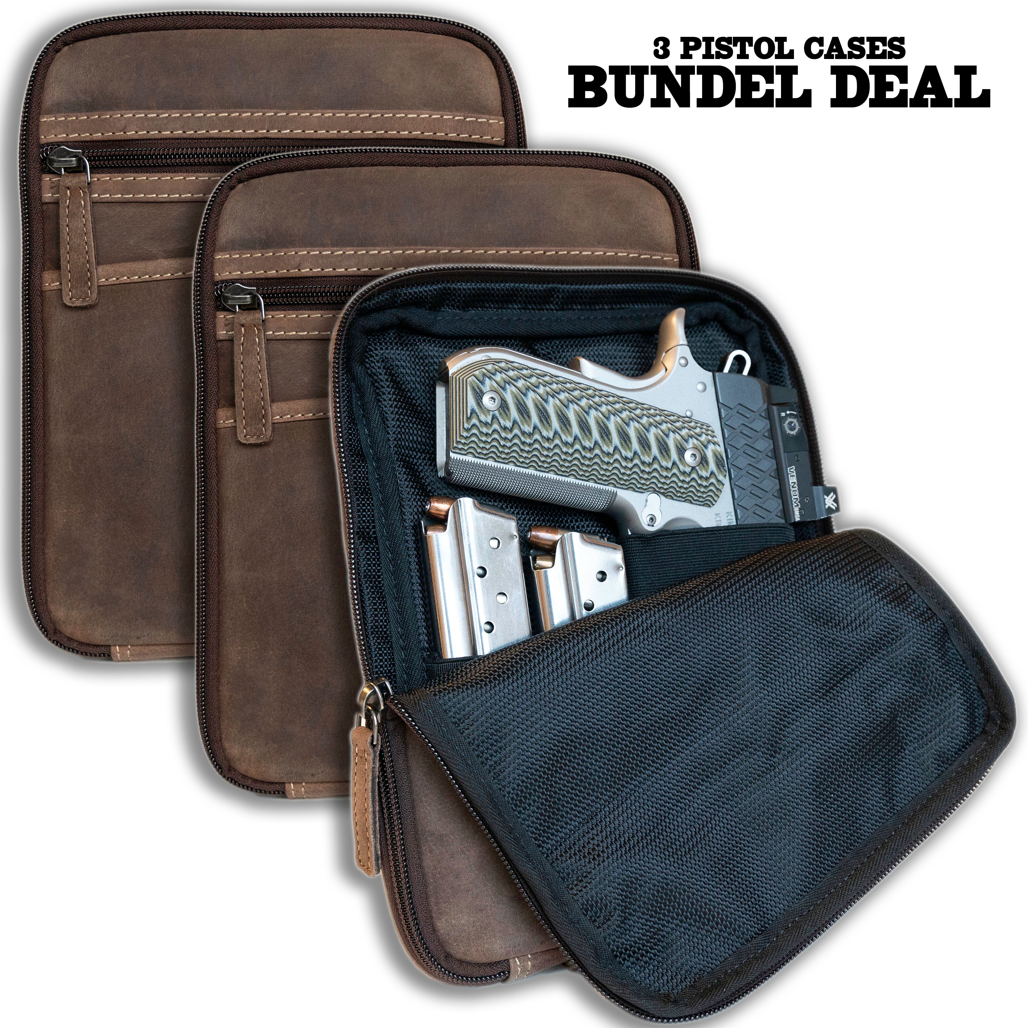 x3 Pistol Cases Bundle