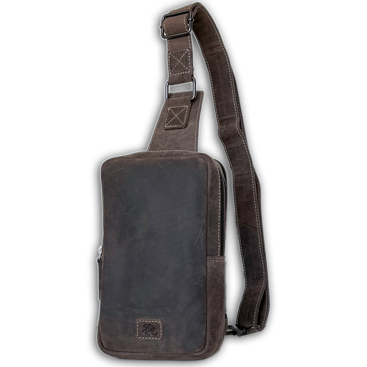 Full-Grain Leather Sling Bag