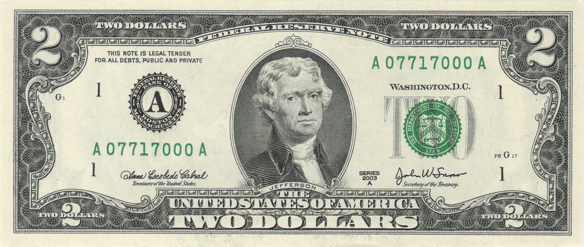 🎁 $2 Bill (100% off)