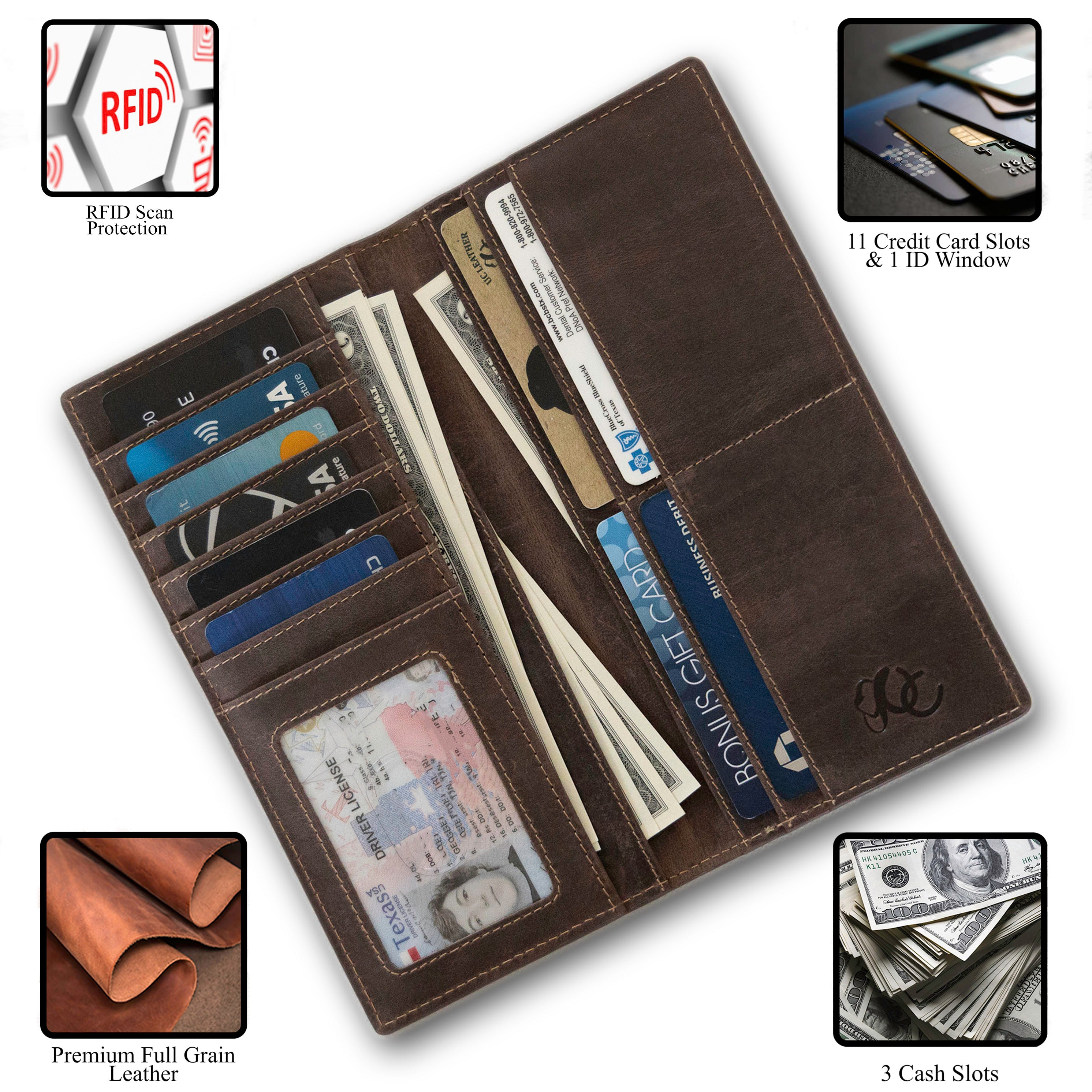 Leather Rodeo Wallet | Western Full Grain Style – UC Leather Company