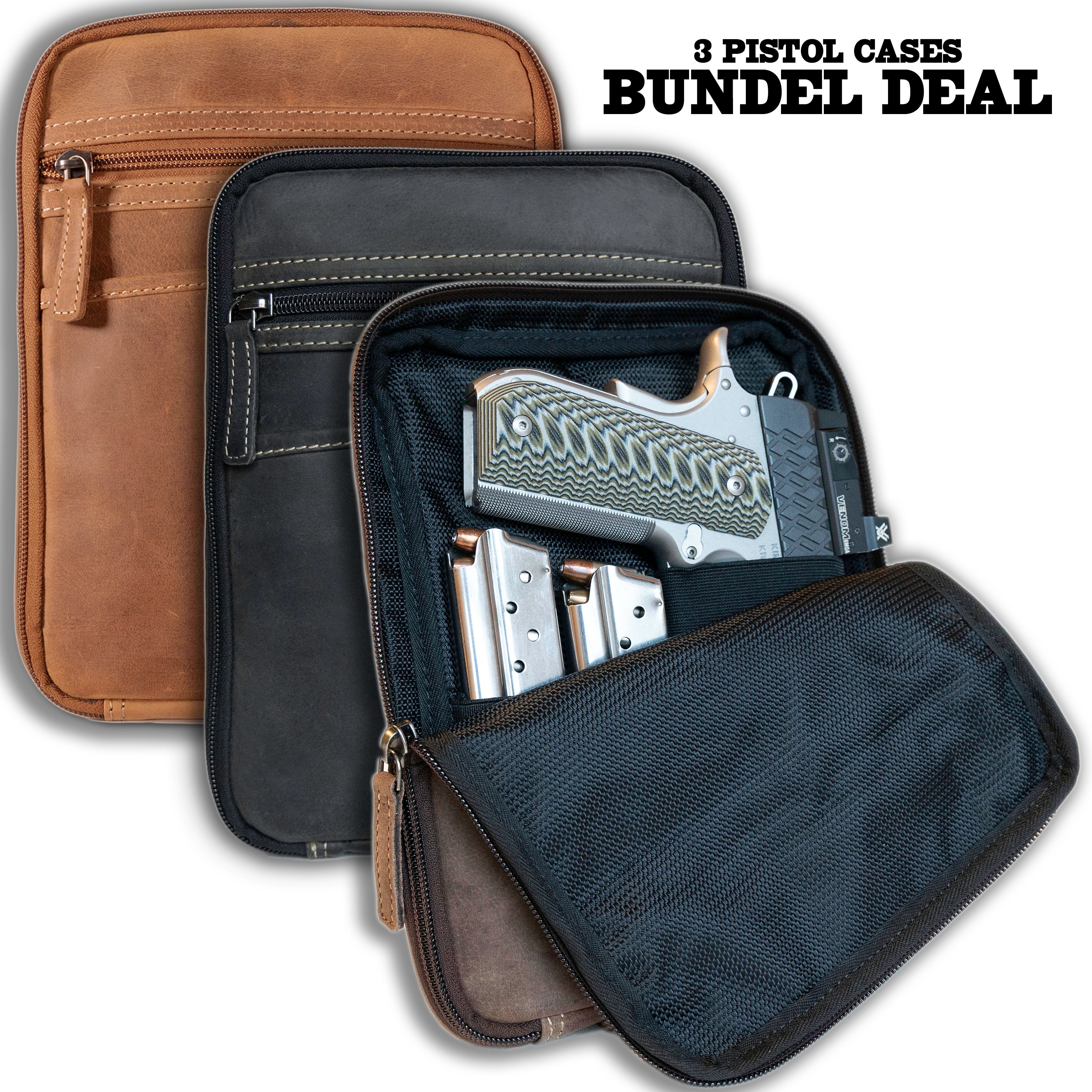 x3 Pistol Cases Bundle
