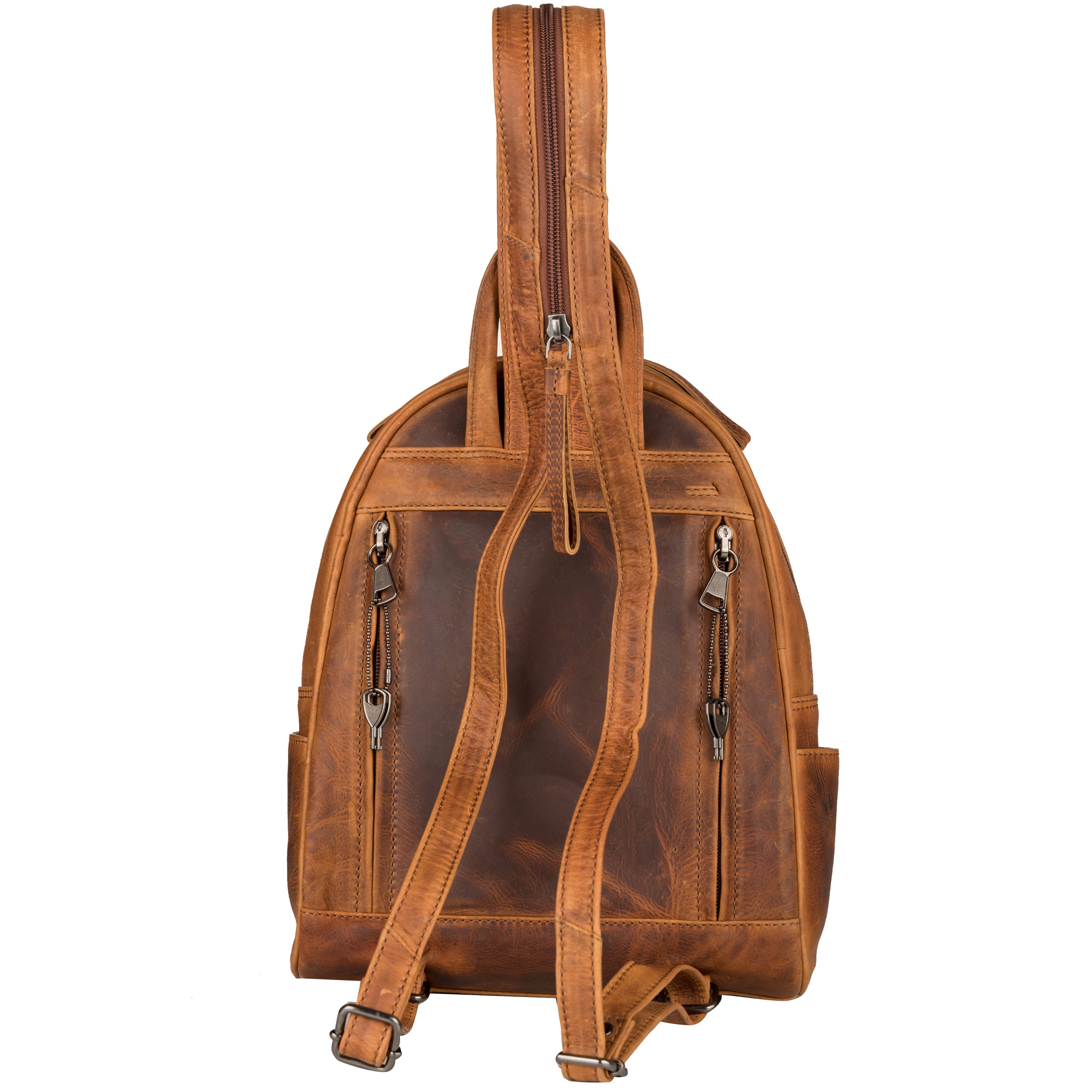 Concealed Carry RFID Daisy Leather Backpack by Lady Conceal Black Concealed Carry RFID Daisy Leather Backpack by Lady Conceal Black