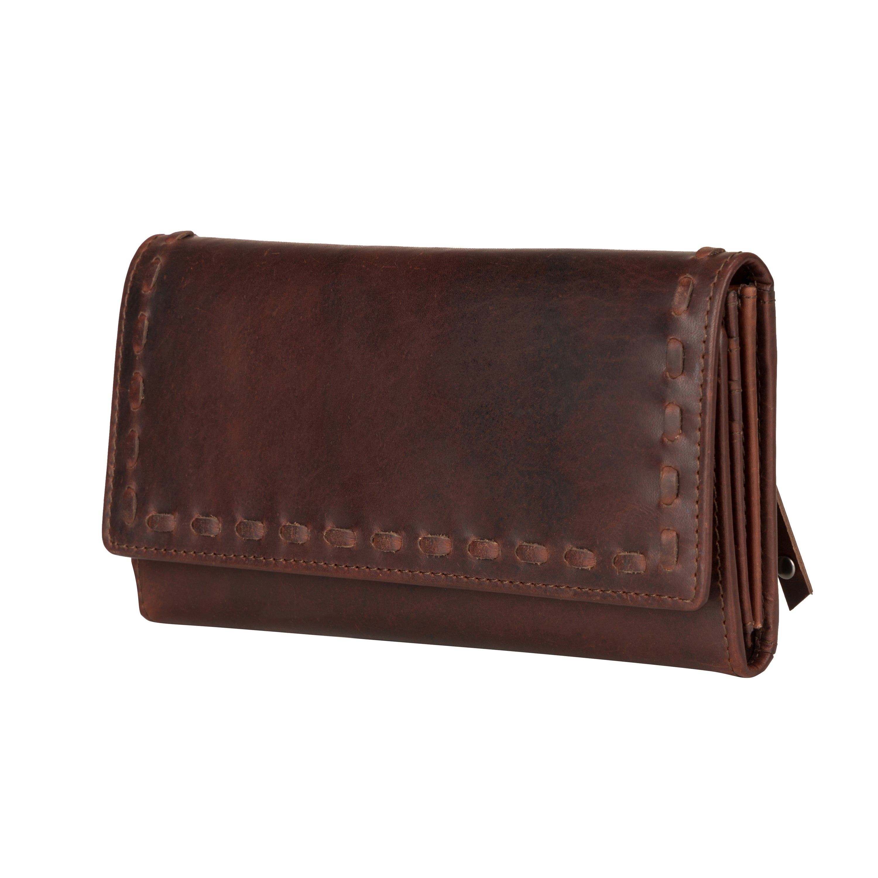 Hope RFID Leather Laced Wallet - Matching Wallet for Conceal Carry Purse - brown leather clutch wallet - leather clutch wallet purse bag - classic leather clutch wallet - gray leather clutch wallet small wallets for women - mini wallet - ladies wallet purse - women wallet sale - best small wallets for women