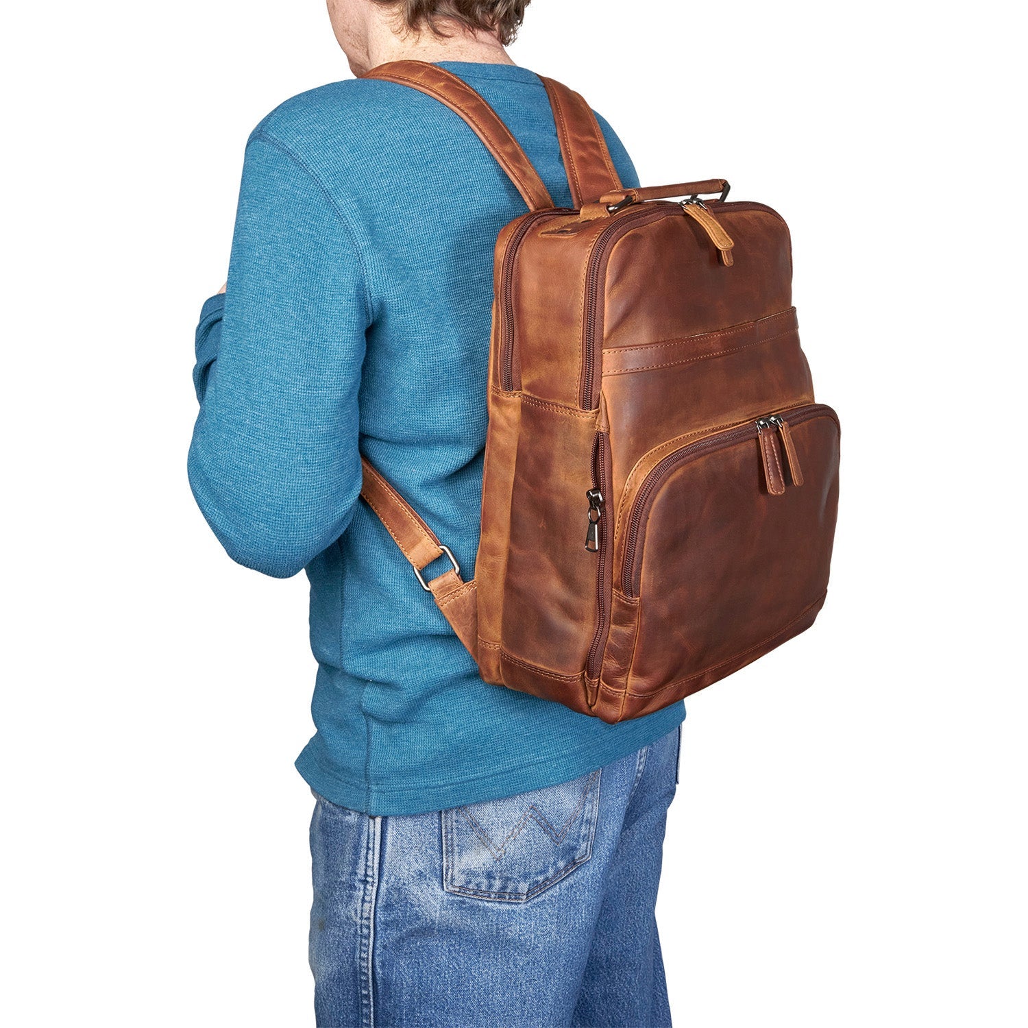 concealed carry backpack luxury leather men Concealed Carry Quinn Unisex Leather Backpack
