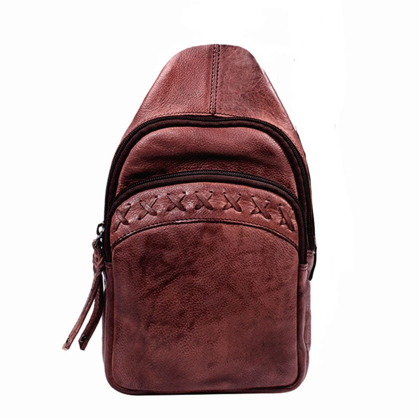 concealed carry sling mini backpack Sling Leather Backpack