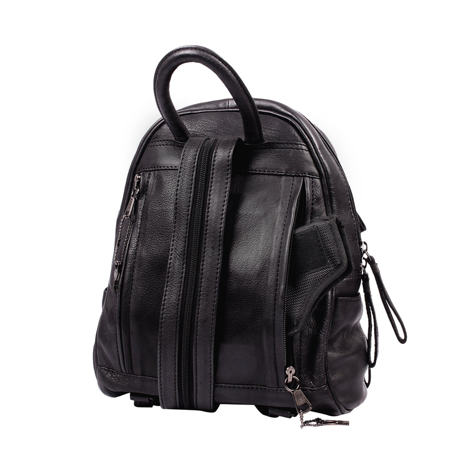 Concealed Carry RFID Daisy Leather Backpack by Lady Conceal Black Concealed Carry RFID Daisy Leather Backpack by Lady Conceal Black