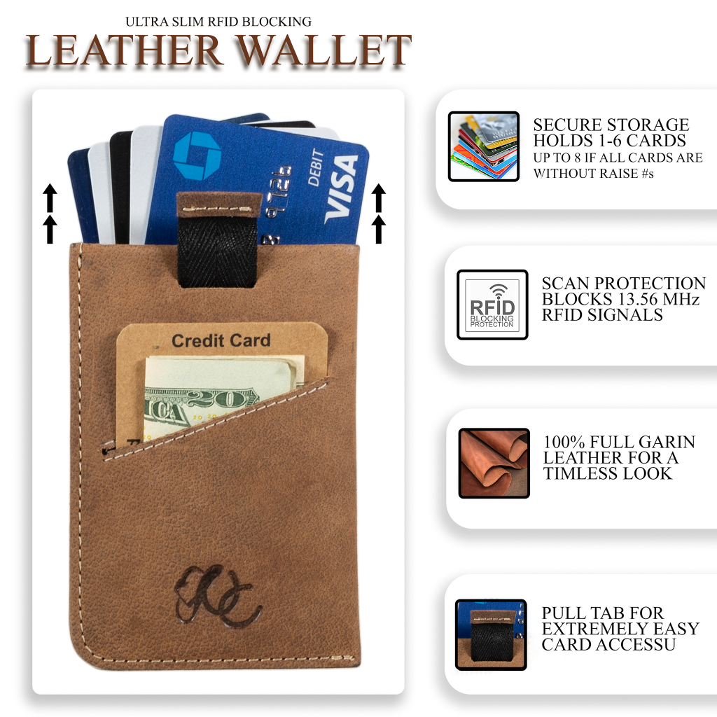 Front Pocket Card Sleeve | Slim Minimalist Wallet UC Leather Company Front Pocket Card Sleeve | Slim Minimalist Wallet UC Leather Company