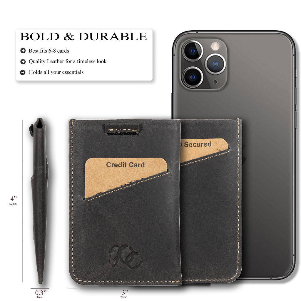Front Pocket Card Sleeve - Brown Front Pocket Card Sleeve - Brown