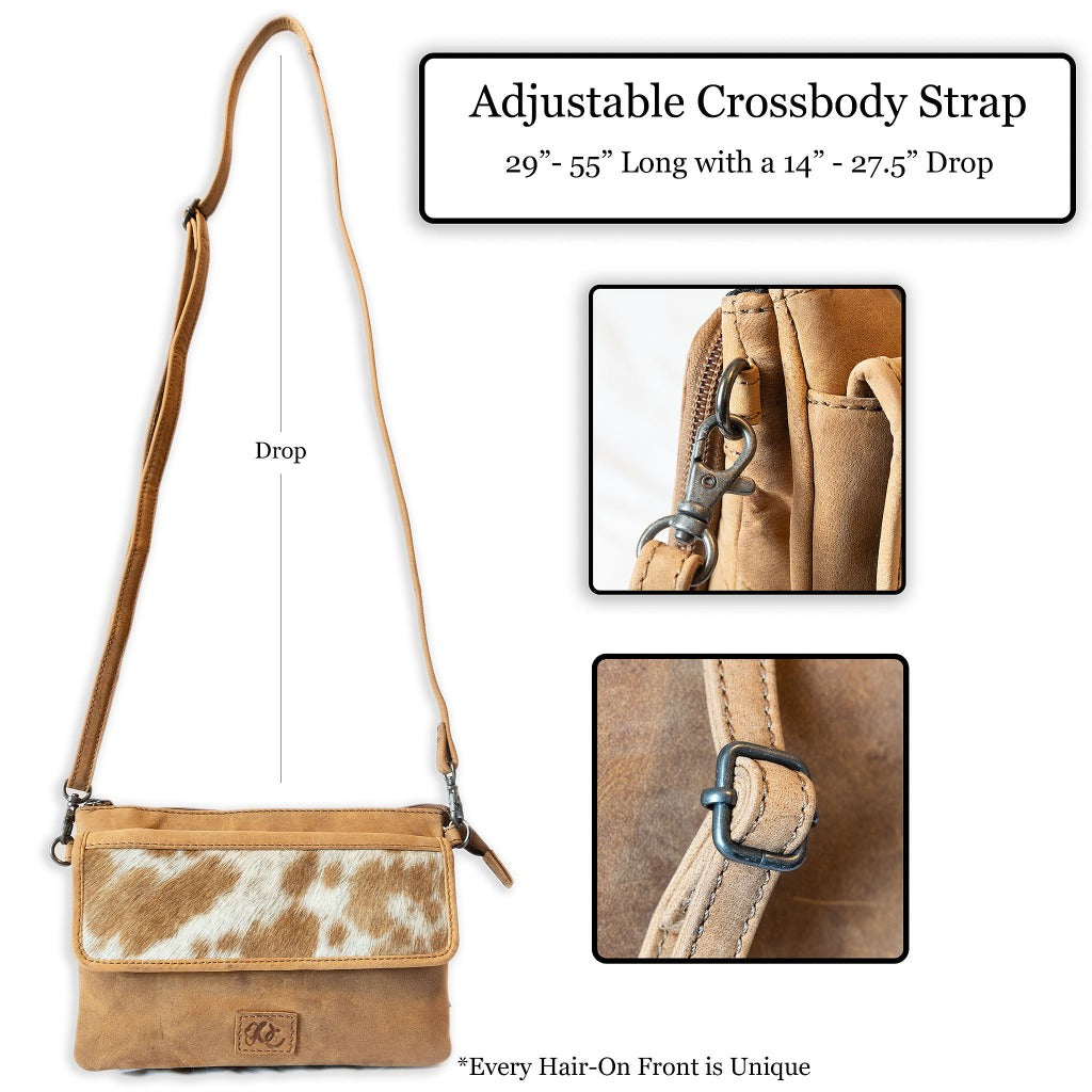 concealed carry cross body leather purse