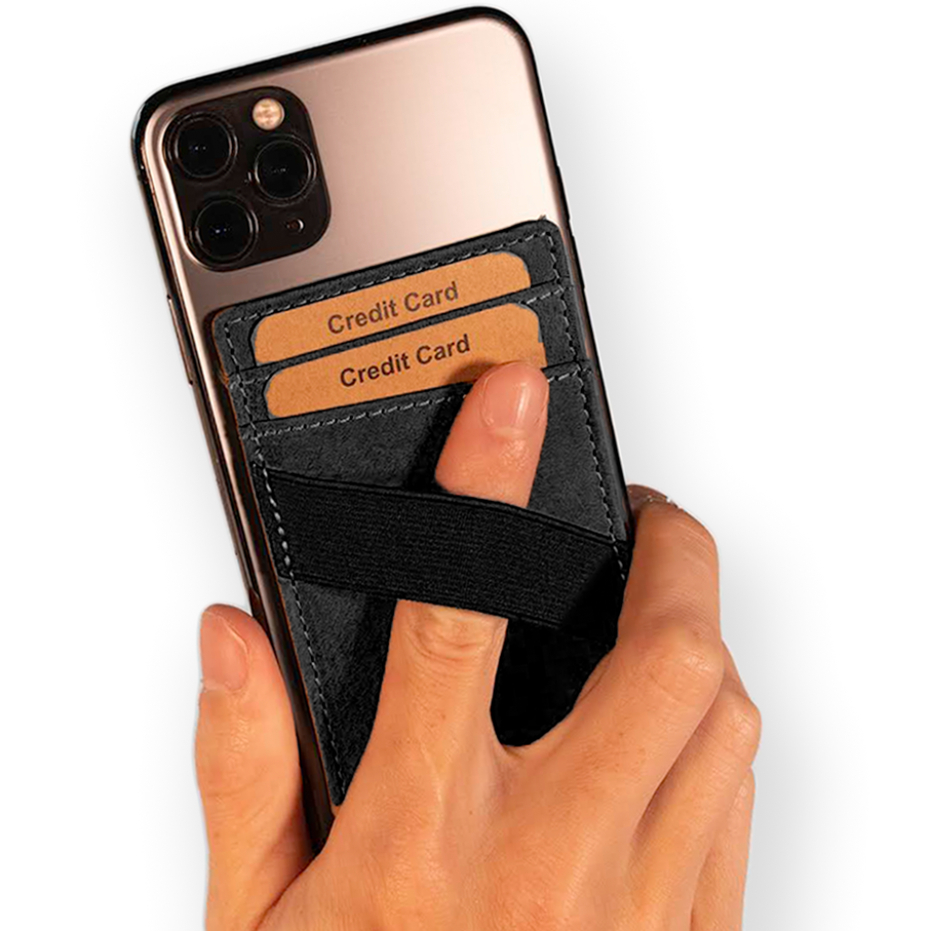 Stick on Phone Wallet - Premium Leather Accessory Brown Stick on Phone Wallet - Premium Leather Accessory Brown