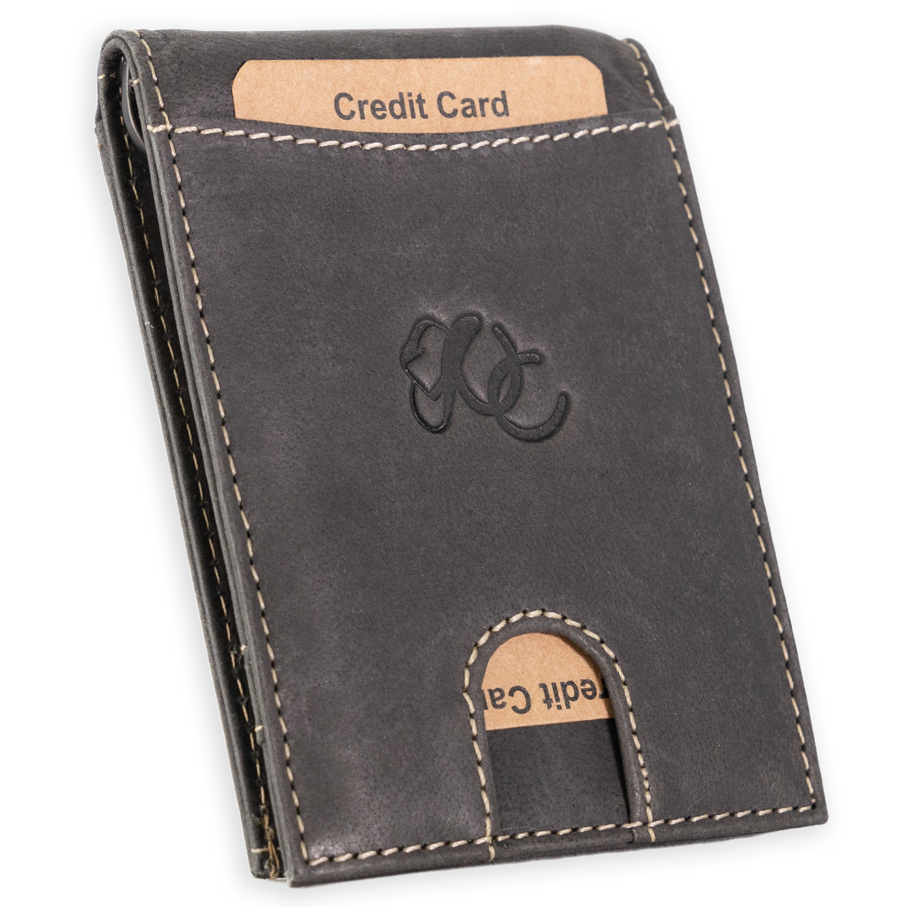 Leather Money Clip and Credit Card Holder – Moonshine Leather Company