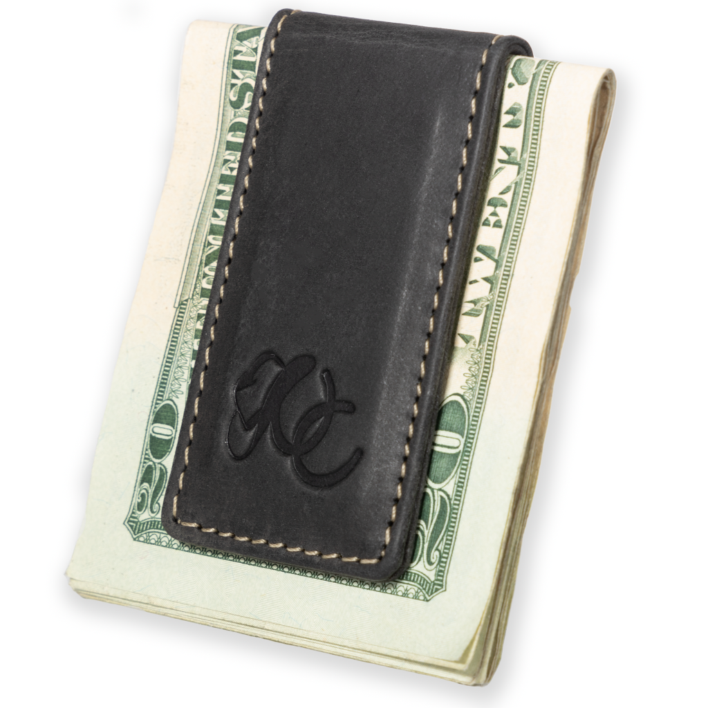 Strapless Leather Money Clip Card Holder - Leathersmith Designs Inc.